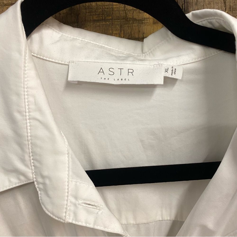 Astr The Label Allyn Dress Black & White
 Long Sleeve knit poplin Revolve XL - Picture 9 of 10